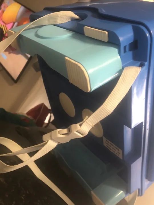 Cadeira de Alimentação Infantil Azul - Foto 5