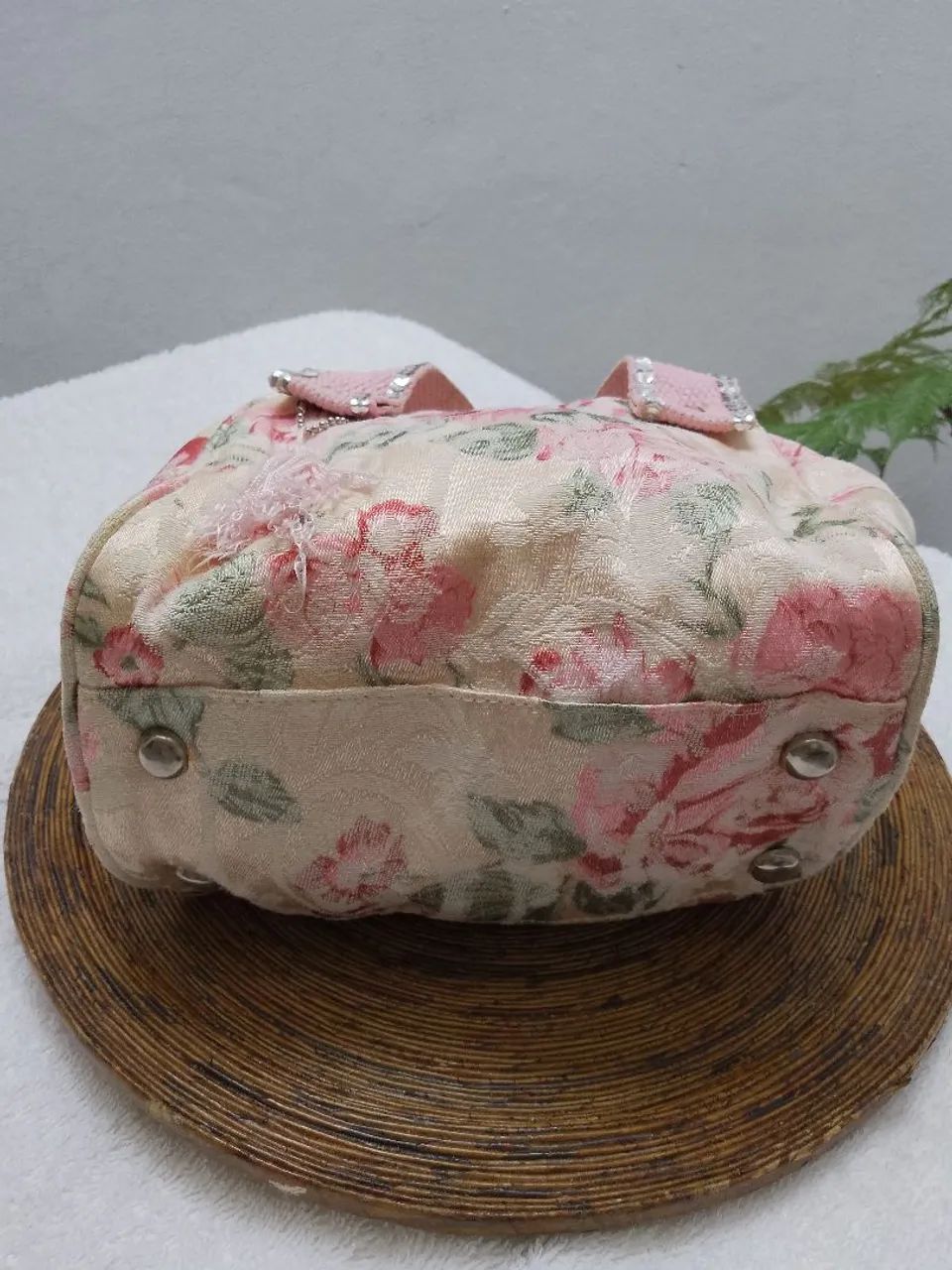 Bolsa de mão floral rosa Dona Doida!!! - Foto 6