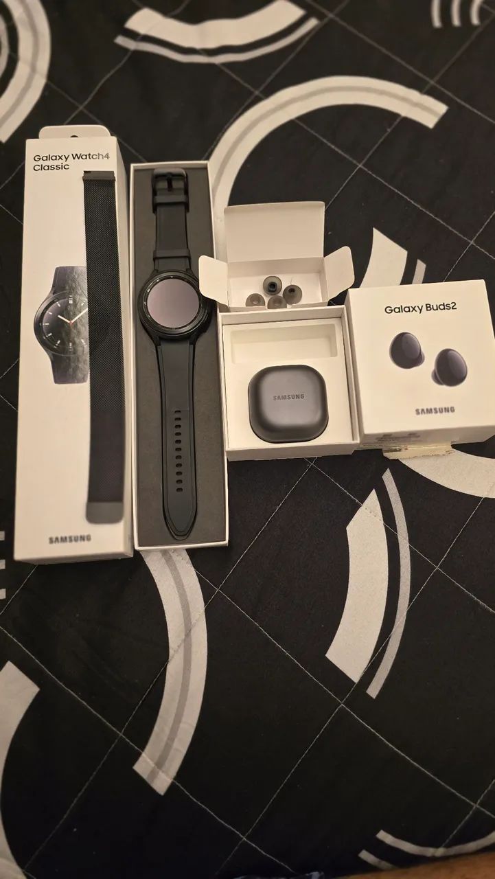 Samsung Galaxy Buds2 ou buds FE lacrado + Watch4 Classic LTE 46MM - Foto 2