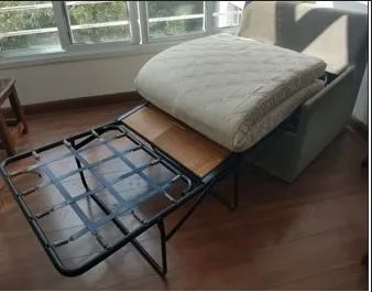 Sofá-cama 1 Lugar  + Cama De Armar + Colchão + 6 Almofadas - Foto 2