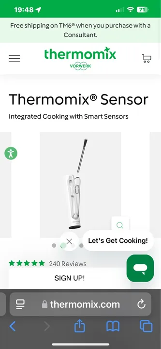 Sensor de Temperatura Thermomix® para Cozinhar com Inteligência