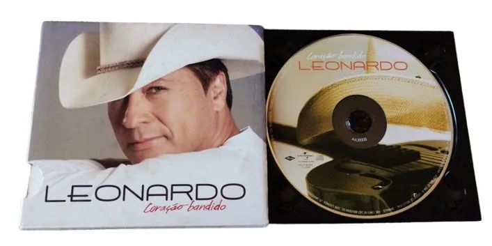 CD Leonardo Coração Bandido 2008 Universal Music Sertanejo - Foto 5