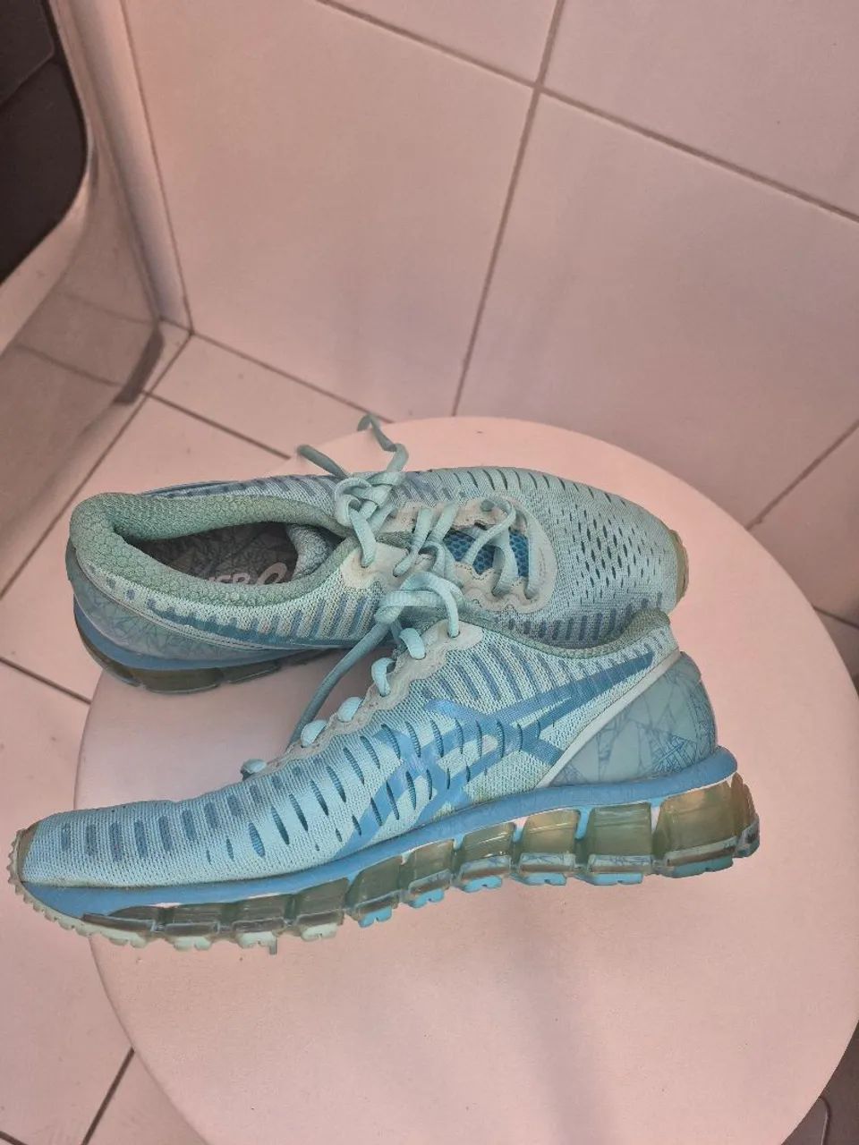 Tênis Asics Gel-Quantum 90 - Azul - Foto 4