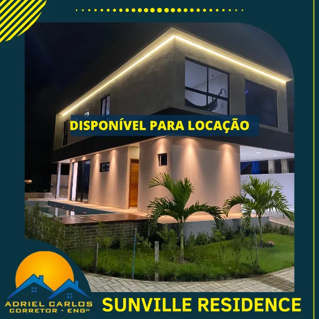 Casa de esquina com 03 suítes e piscina no Sunville
