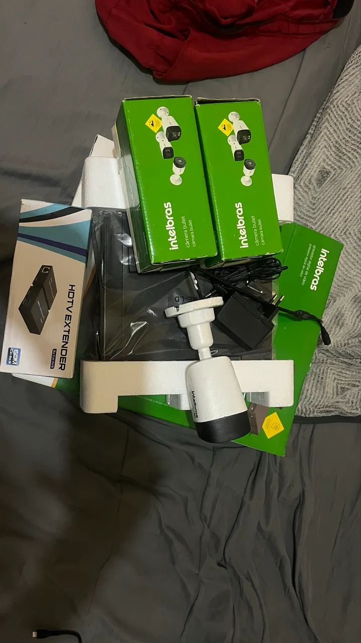 KIT DVR 4 CANAIS + HD Intelbras 64318617789187123
