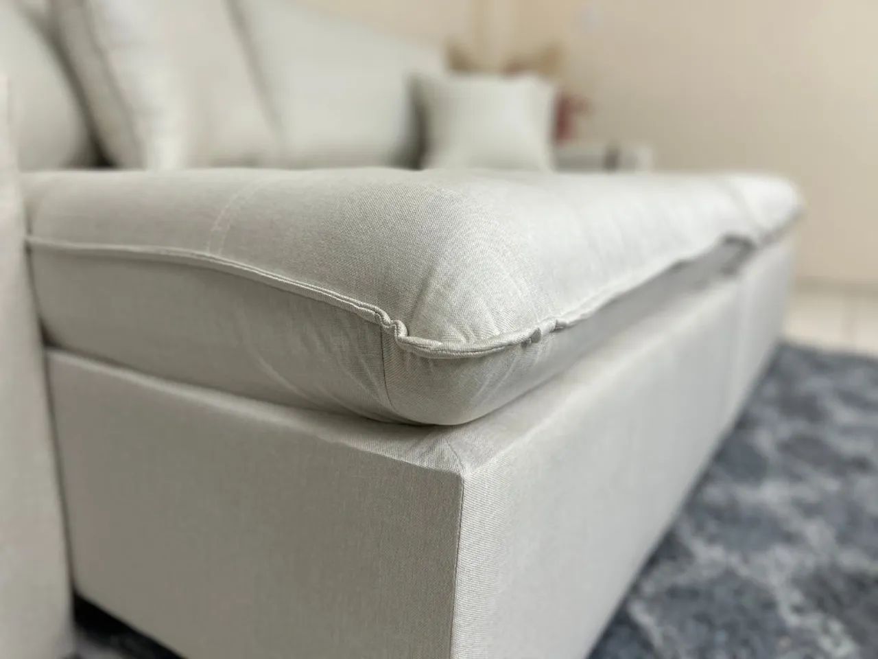 Sofá Cama/Retrátil Genova 2.20m Linho- Entrega Rápida - Foto 5