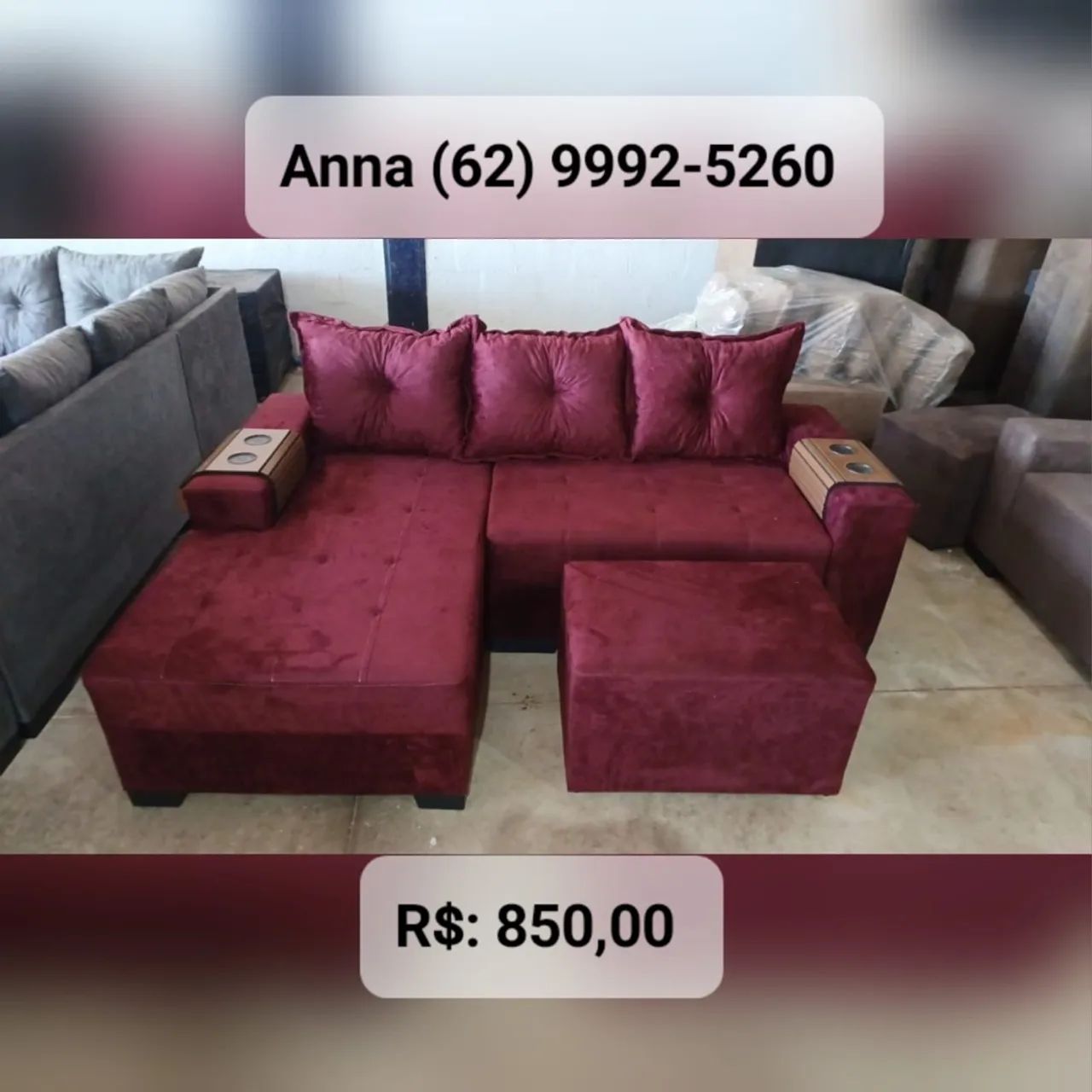 Sofá Pronta Entrega ((///-///))