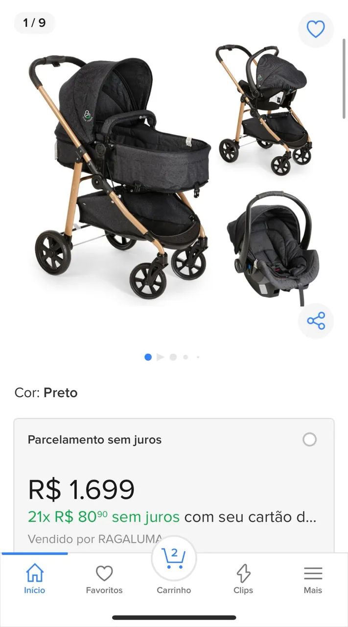 Carrinho de bebê 6 em 1 - Foto 4