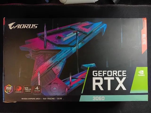 Aorus Elite RTX 3060 Graphics Card Box (Empty/Original/Complete)64317756491777124