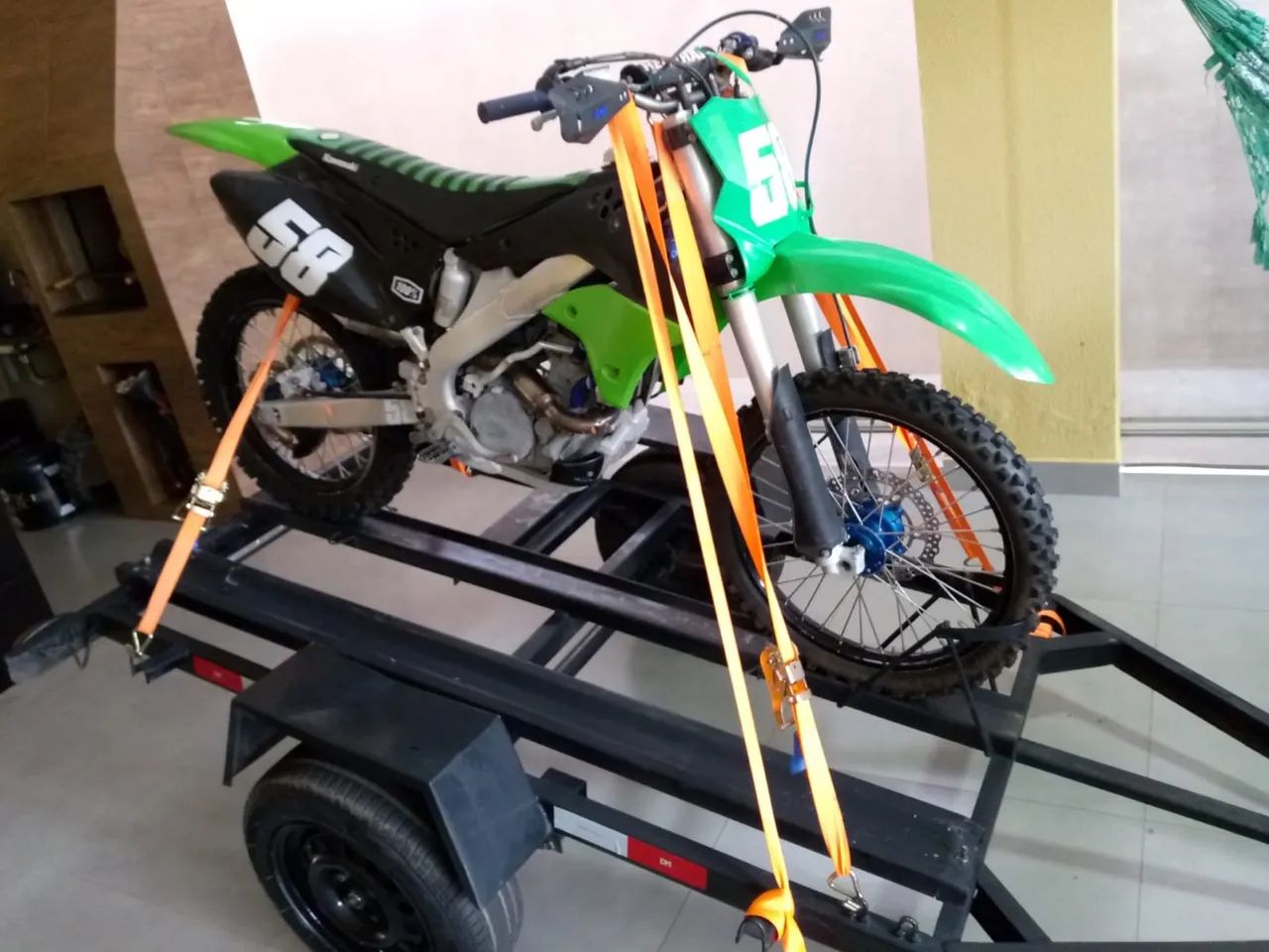Moto Kawasaki KX 250F - Verde - 2008