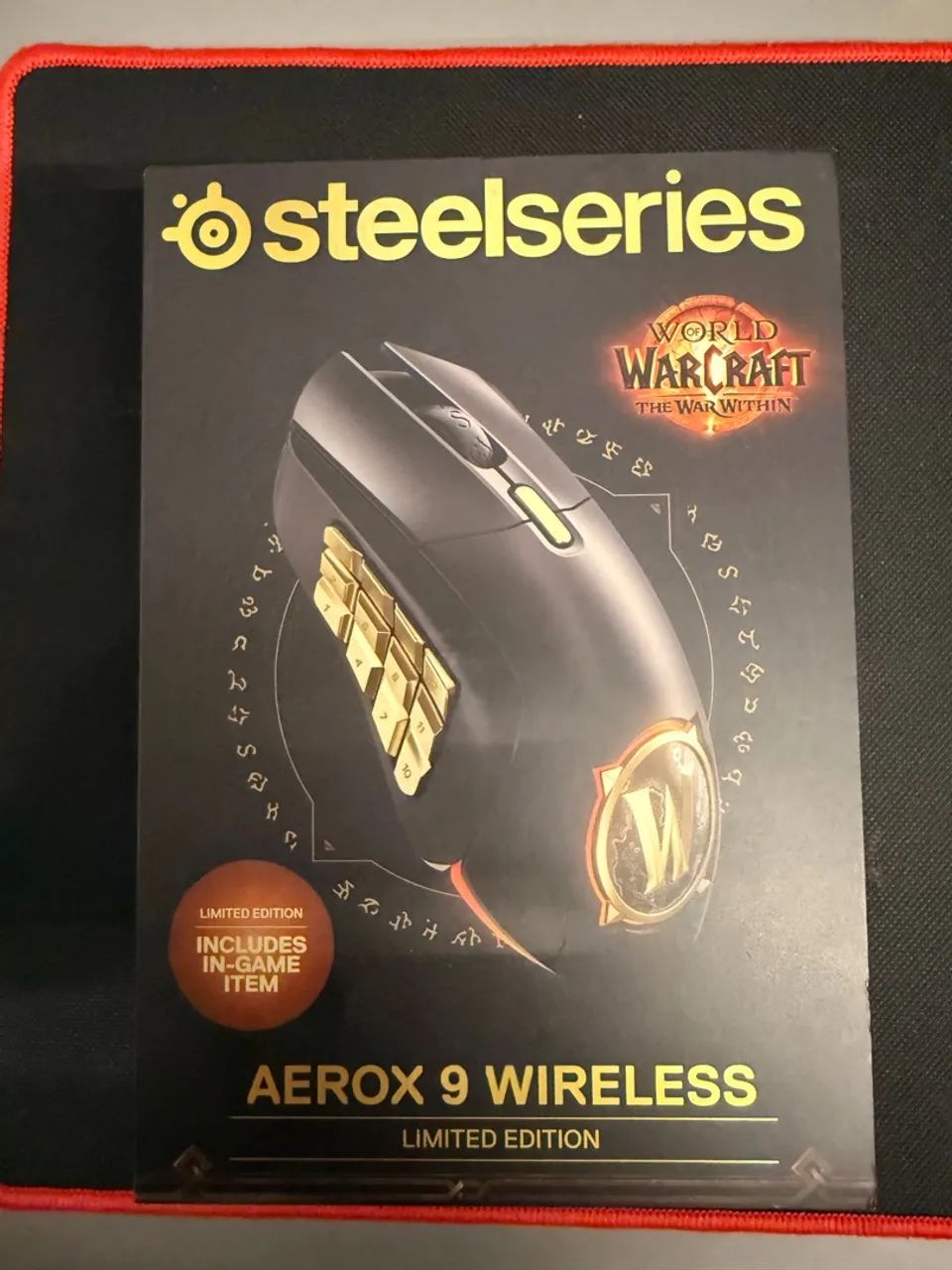 Mouse Gamer SteelSeries Aerox 9 Wireless - Edição Limitada World of Warcraft
