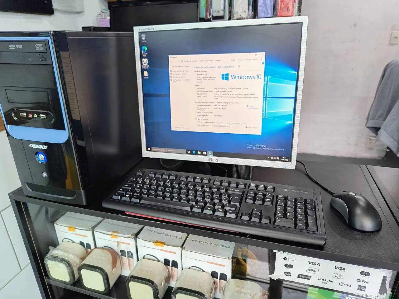 Computador Desktop Completo - Windows 10 - Core i5 - 8 GB RAM