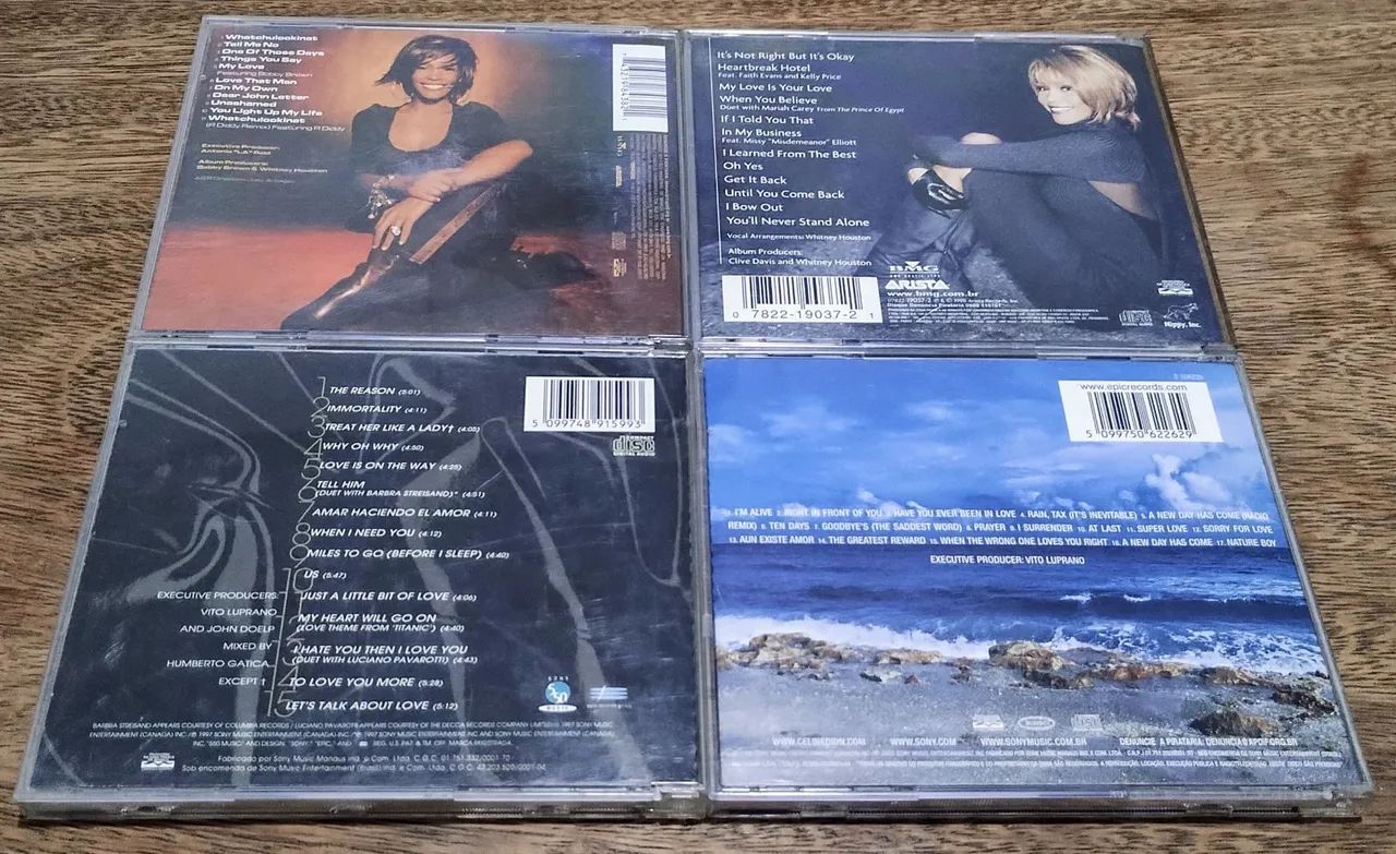 4 CDs de Celine Dion e Whitney Houston - Foto 2