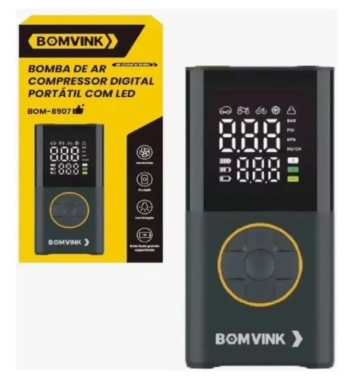 Compressor Digital Portátil BOMVINK 