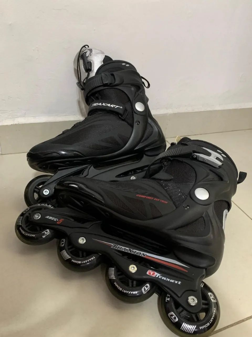 Patins Inline Traxart Traxion - N° 41/42 - NOVO, Usado Apenas 1x! Impecável! - Foto 2