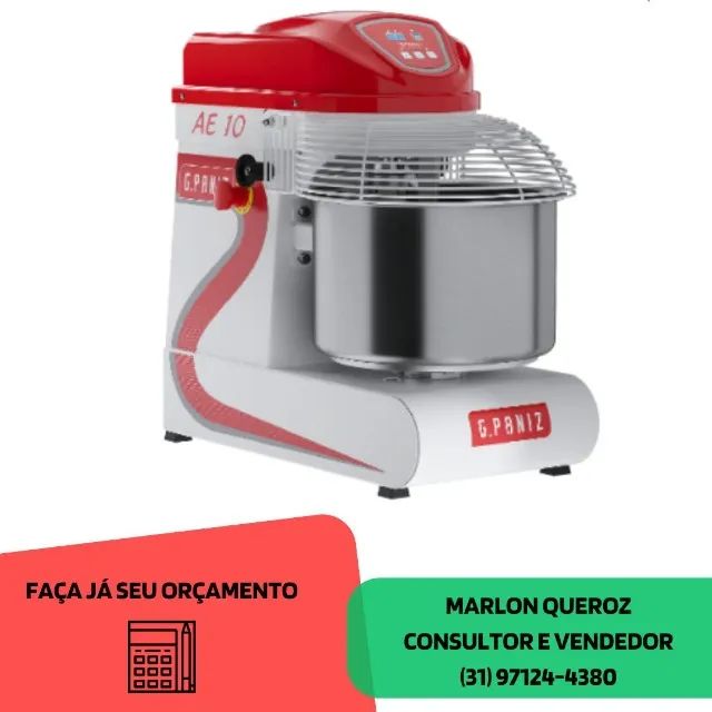 Amassadeira Espiral 10 KG G.Paniz Nova 