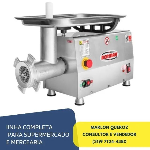 Moedor de Carne Bermar Boca 22 Inox 