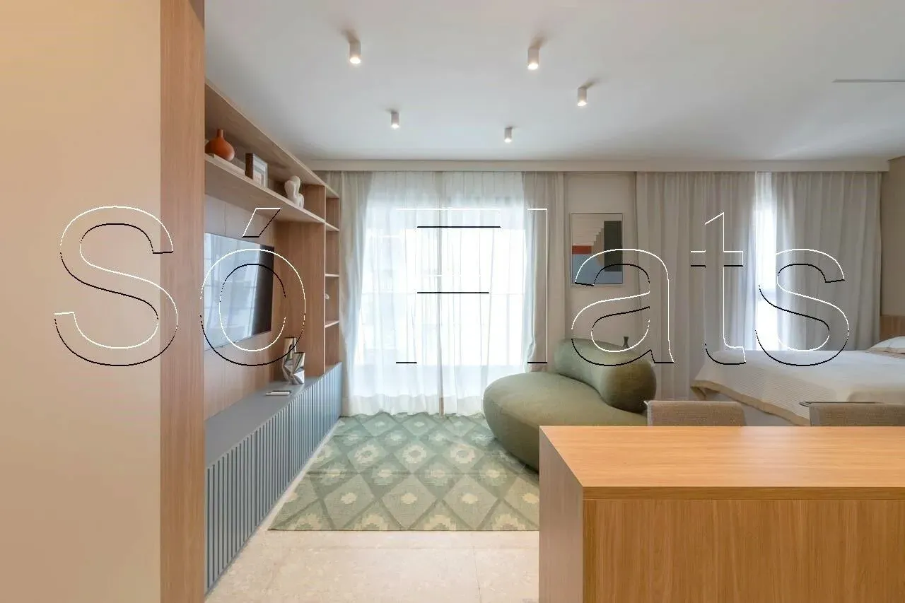 Studio no Residencial MeWe Jardins disponível para locação contendo 41m², 1 dormitório e 1