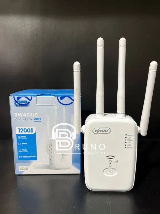 Repetidor de Sinal Wi-Fi Knup RW402/G 1200Mbps