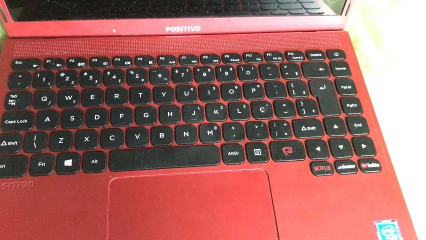 notbook positivo com defeito