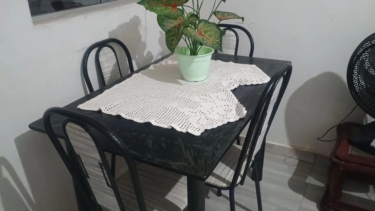 Mesa de mármore preto 64311791073410121