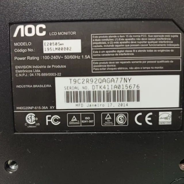 MONITOR AOC E2050SWN 20'' - Foto 2