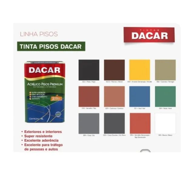 Tinta Piso Parede Acrilica 900ml Dacar - Foto 2