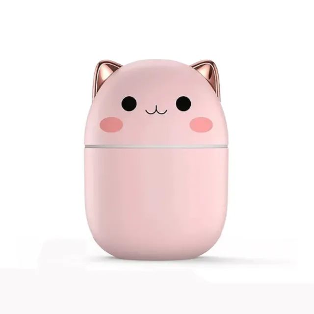 Mini Umidificador de Ar com LED Gatinho 250ml BM071 - B-MAX  cod: 4096 - Foto 2