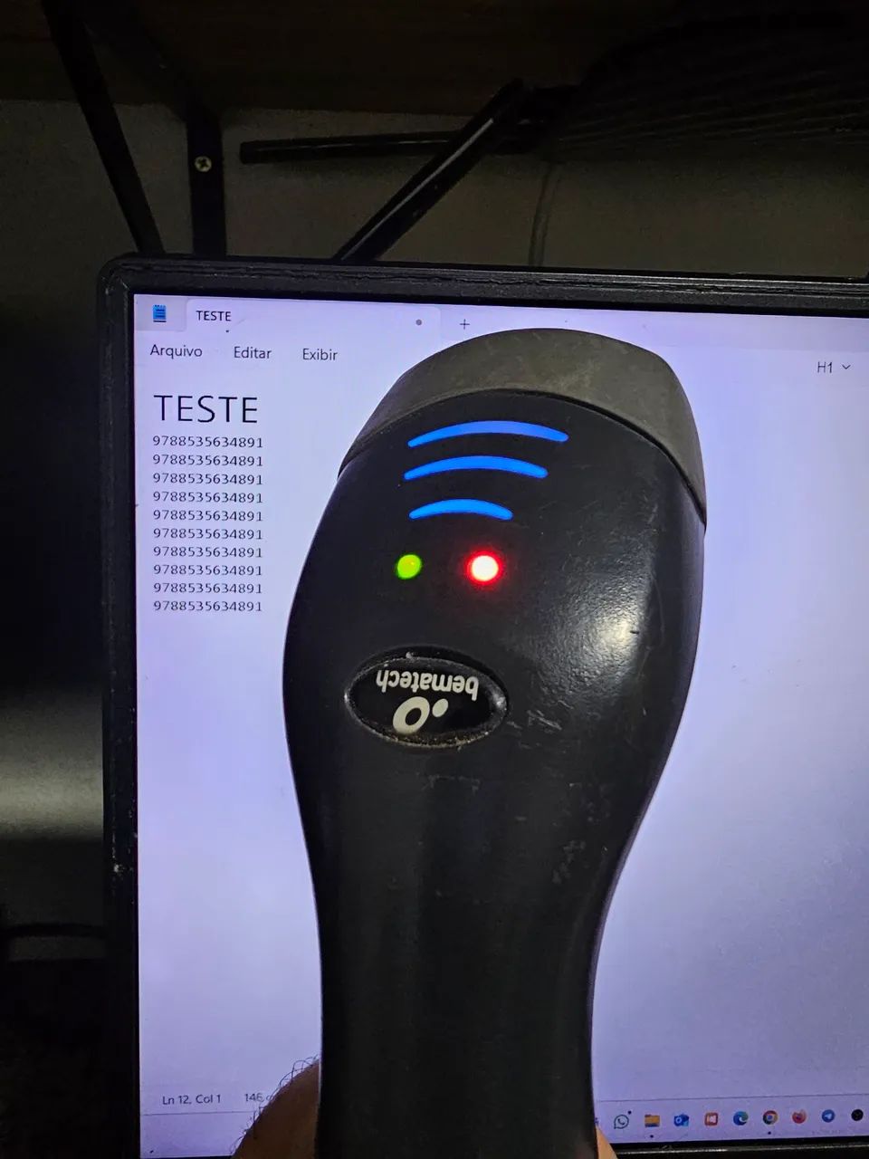 2 Leitores de Código de Barras de Mão USB - Bematech e Symbol