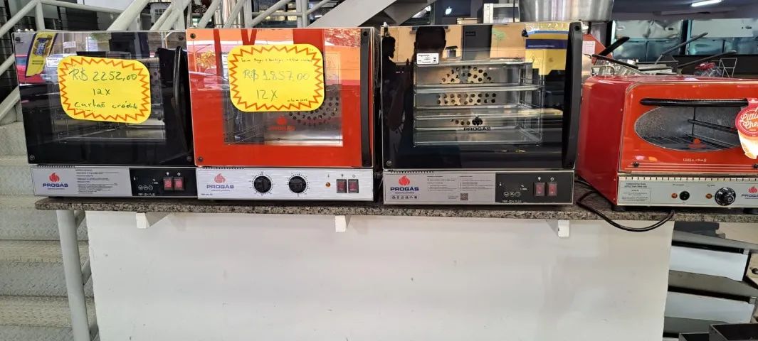 Forno Elétrico Turbo Progás Fast Oven Preto Analógico -127/220v