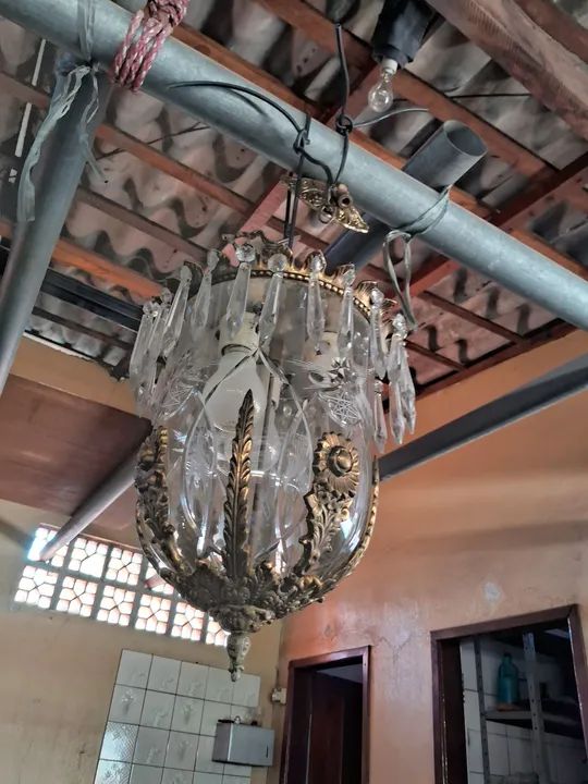 Lustre de Cristal Antigo - Foto 3