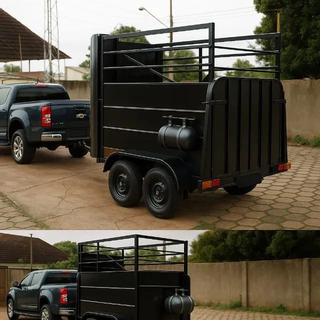 Trailer reboque para cavalos transporte equinos promoção - Foto 2