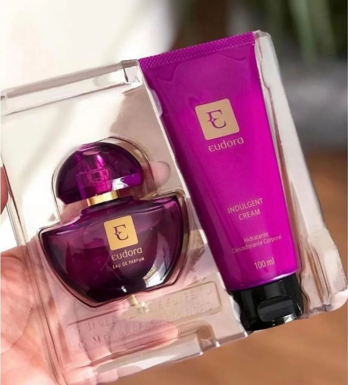 Kit Presente mini Eua de Parfum Eudora Roxinho  - Foto 3