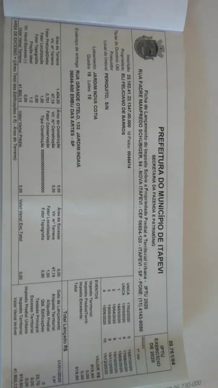 Lote em Rua Periquito - Jardim Nova Cotia - Itapevi/SP - Foto 7