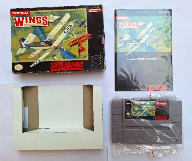 Wings 2 Aces High Original CIB Ótimo Estado Super Nintendo - Foto 2