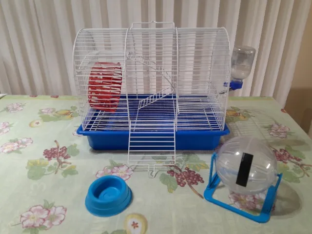 Gaiola para Hamster 2 andares com acessórios