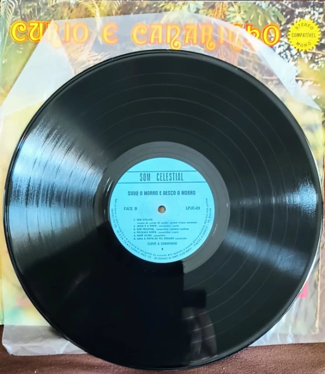 Lote 2 Lps Disco de Vinil Gospel Evangélico Curió E Canarinho + 1 LP Grátis - Foto 5