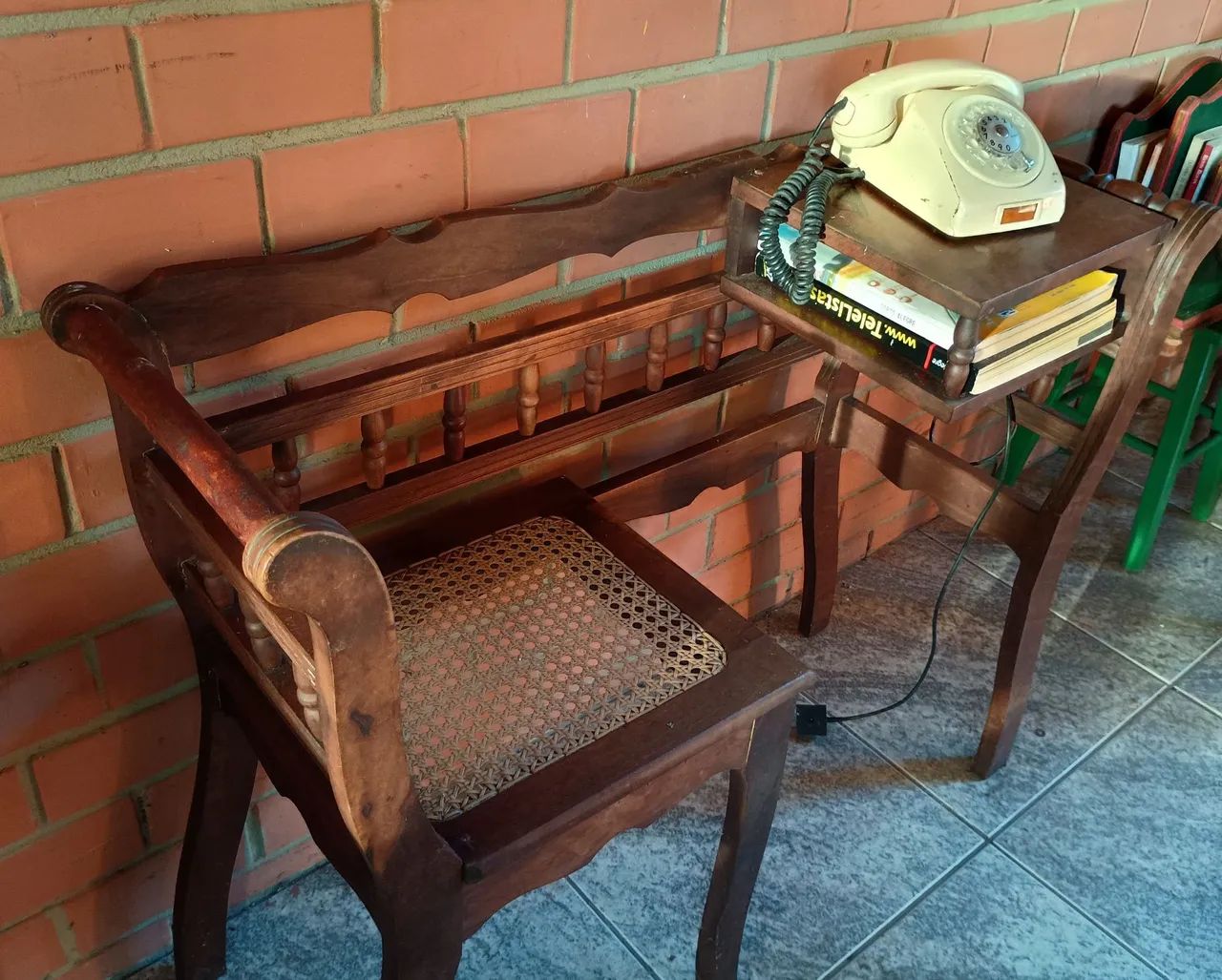 Mesa de telefone antiga - Foto 2