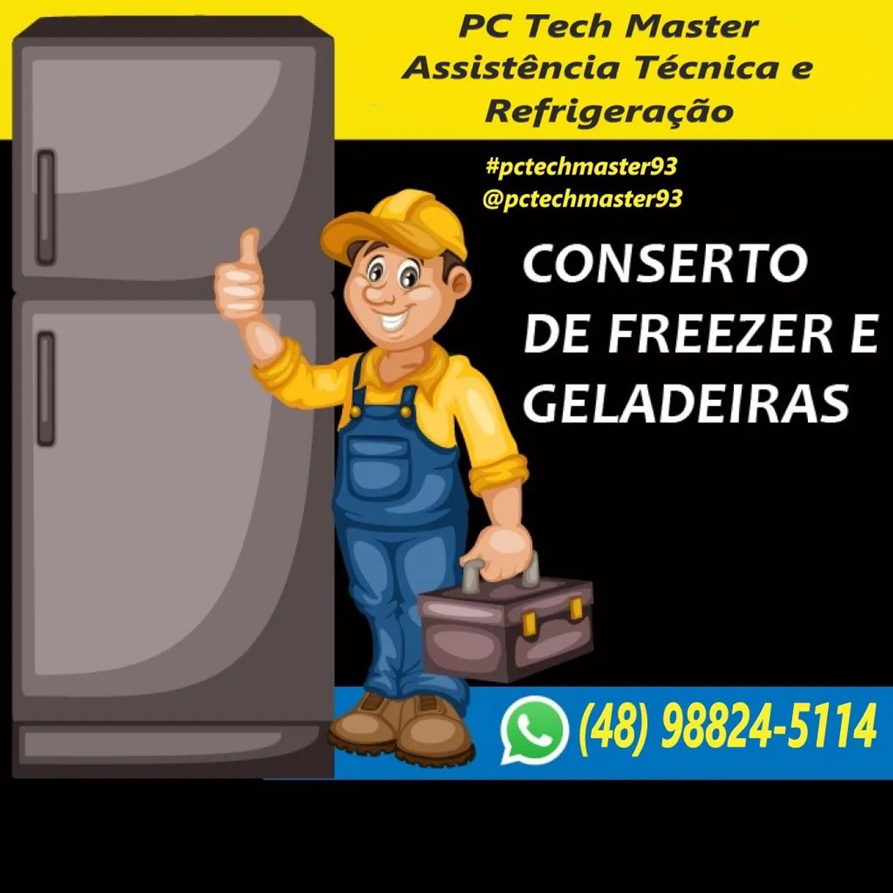 PC Tech Master - Assistência Técnica e Refrigeração Geladeira / Freezer / Refrigerador