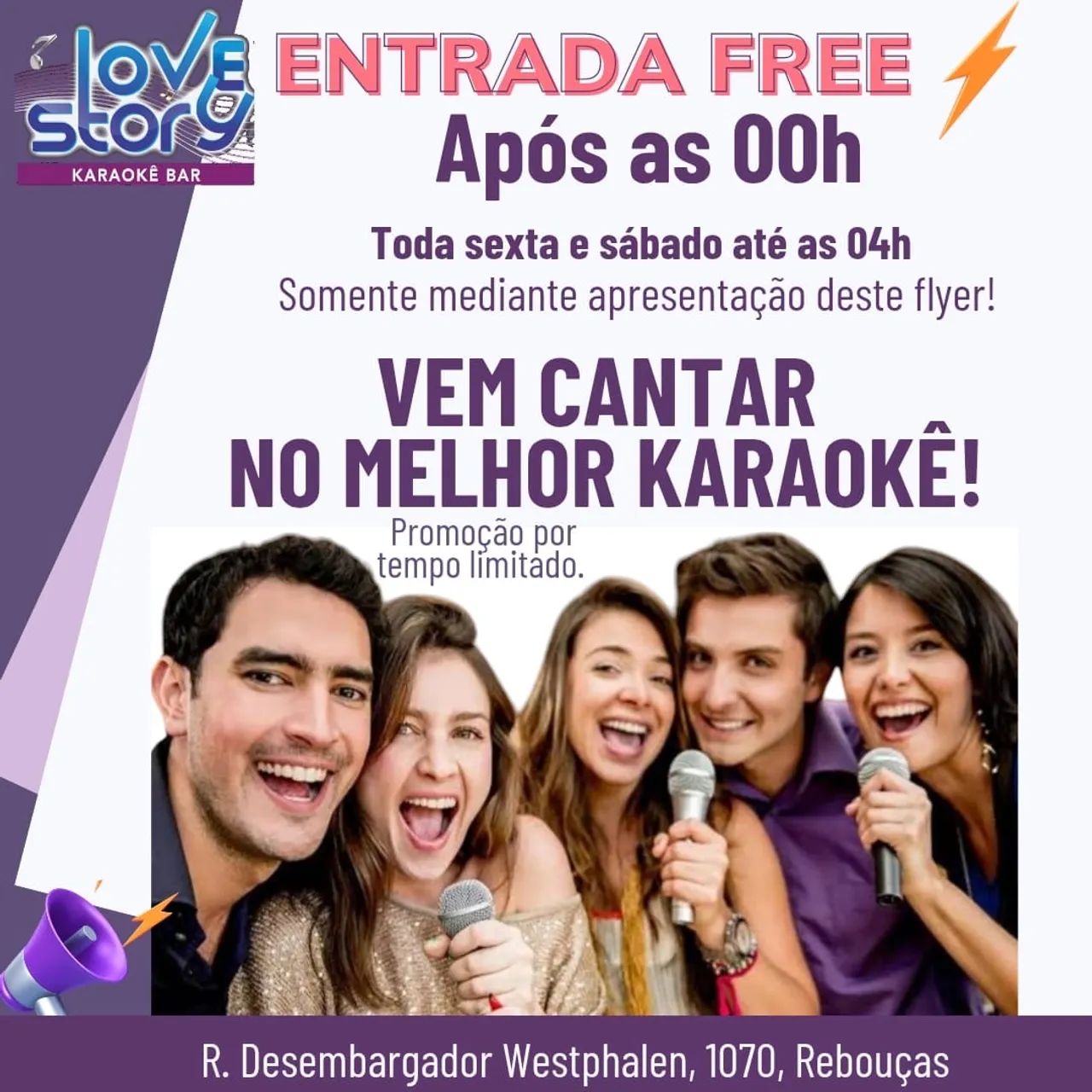 Aniversário gratis x no Love Story Karaoke Bar! - Foto 3