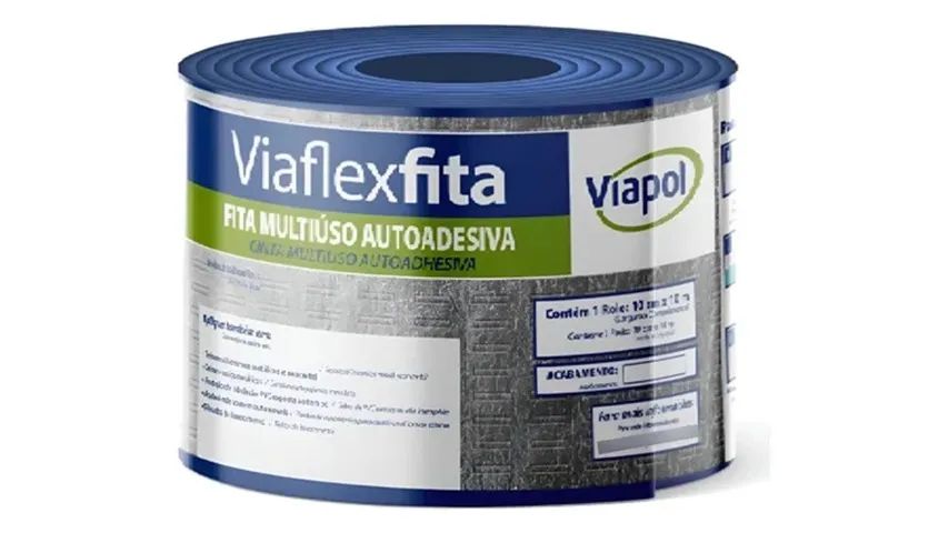 Manta Asfáltica Autoadesiva 10cm X 10mt Viaflex - Viapol