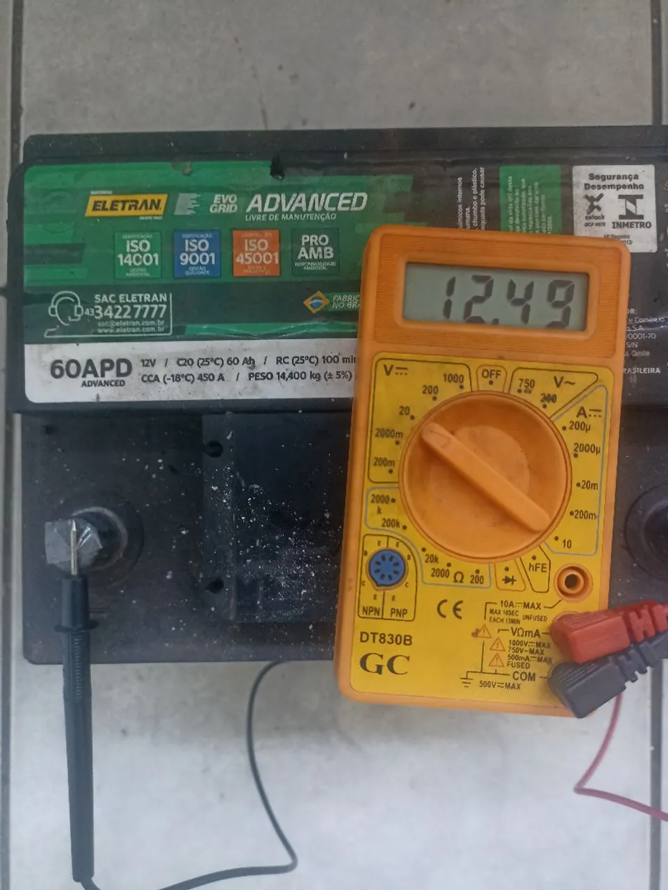 Bateria Automotiva 60Ah - ELETRAN