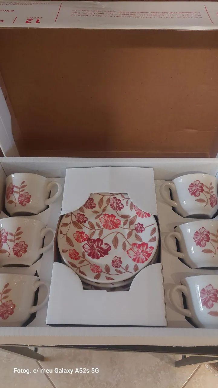 Jogo de xicaras com pires - Foto 4