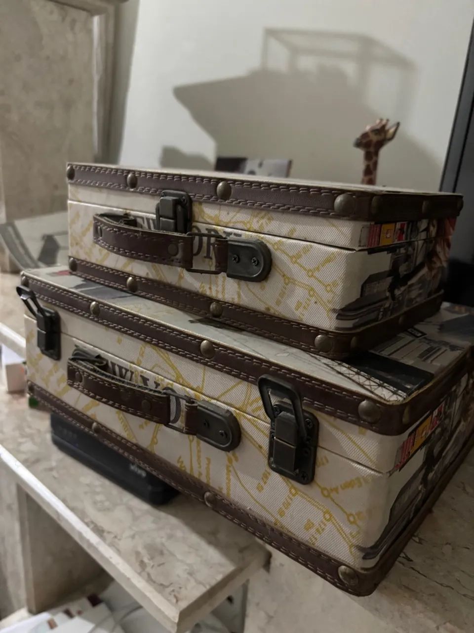 Conjunto de 2 Malas Decorativas Vintage