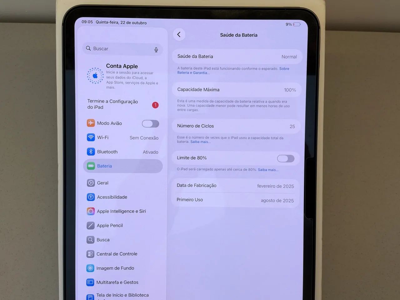 iPad Pro 11 Polegadas M4 256GB Preto - Wi-Fi - Seminovo - Foto 5
