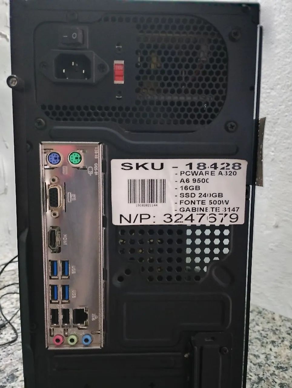 PC gamer AMD A6-9500 Radeon R5 - Foto 5