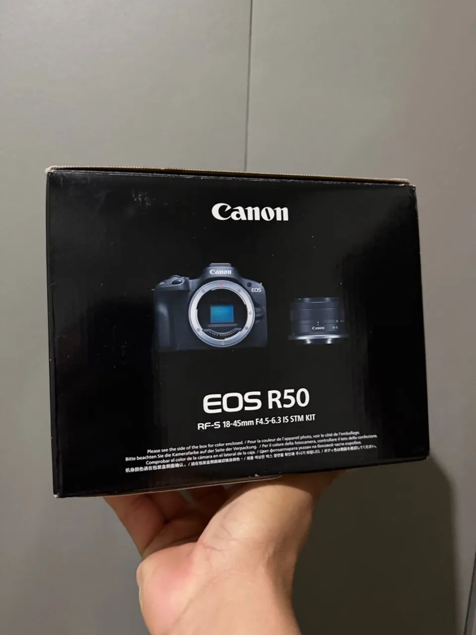 Camera Cânon Eos R50 RF S 18 45mm