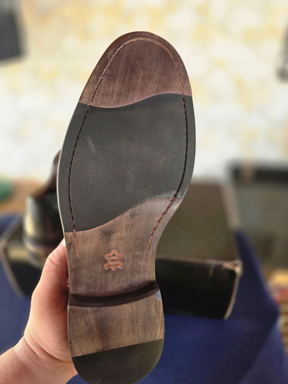 Derby Brogue Preto Solado em couro - Webasic - Foto 5