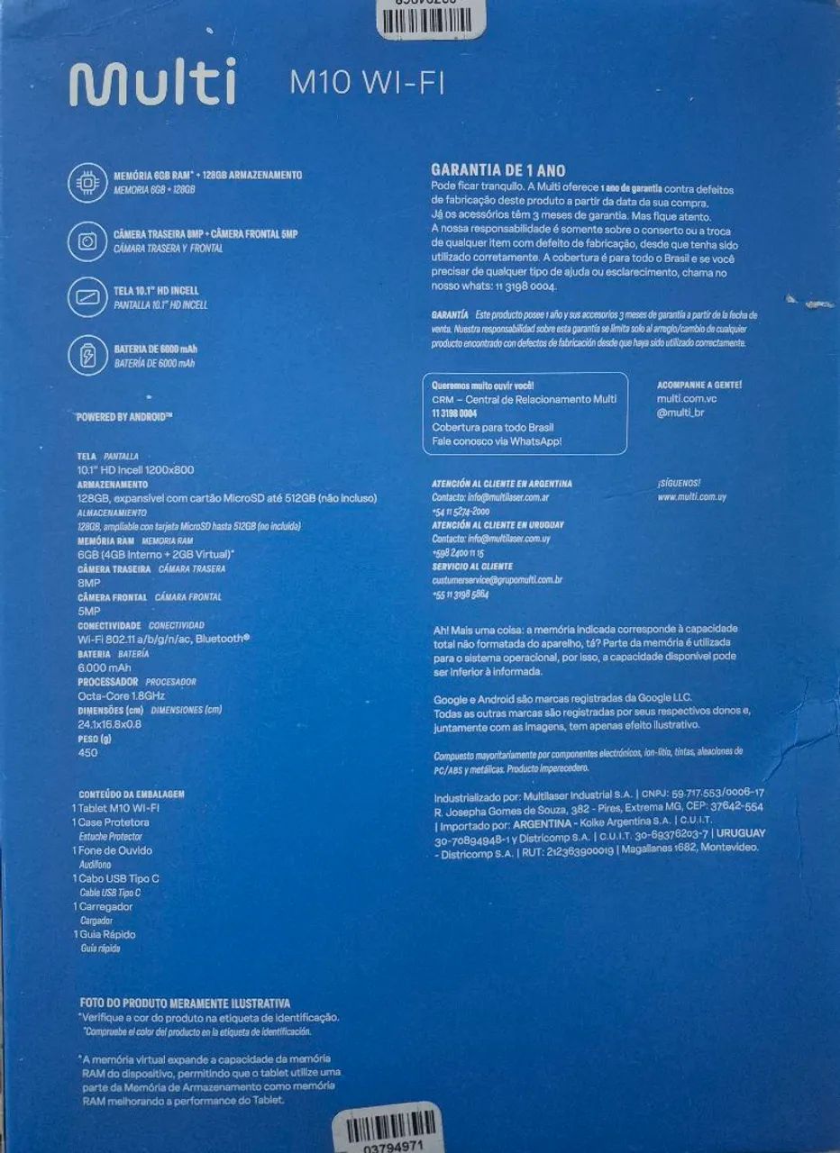 Tablet Multi M10 Wi-Fi 128GB - Foto 5