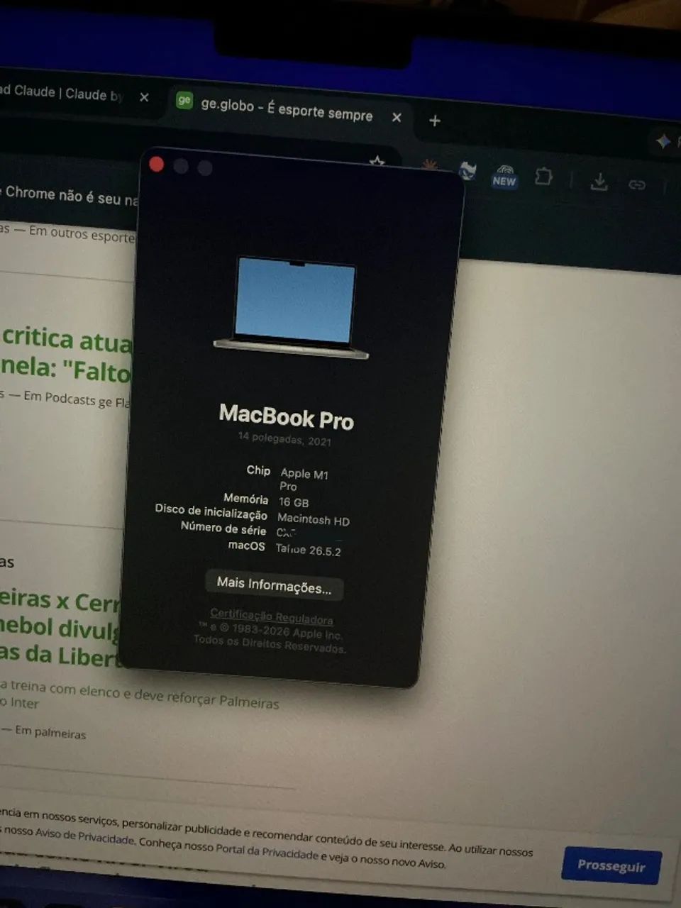 Macbook Pro M1 Pro - 16GB | 512GB - Foto 3